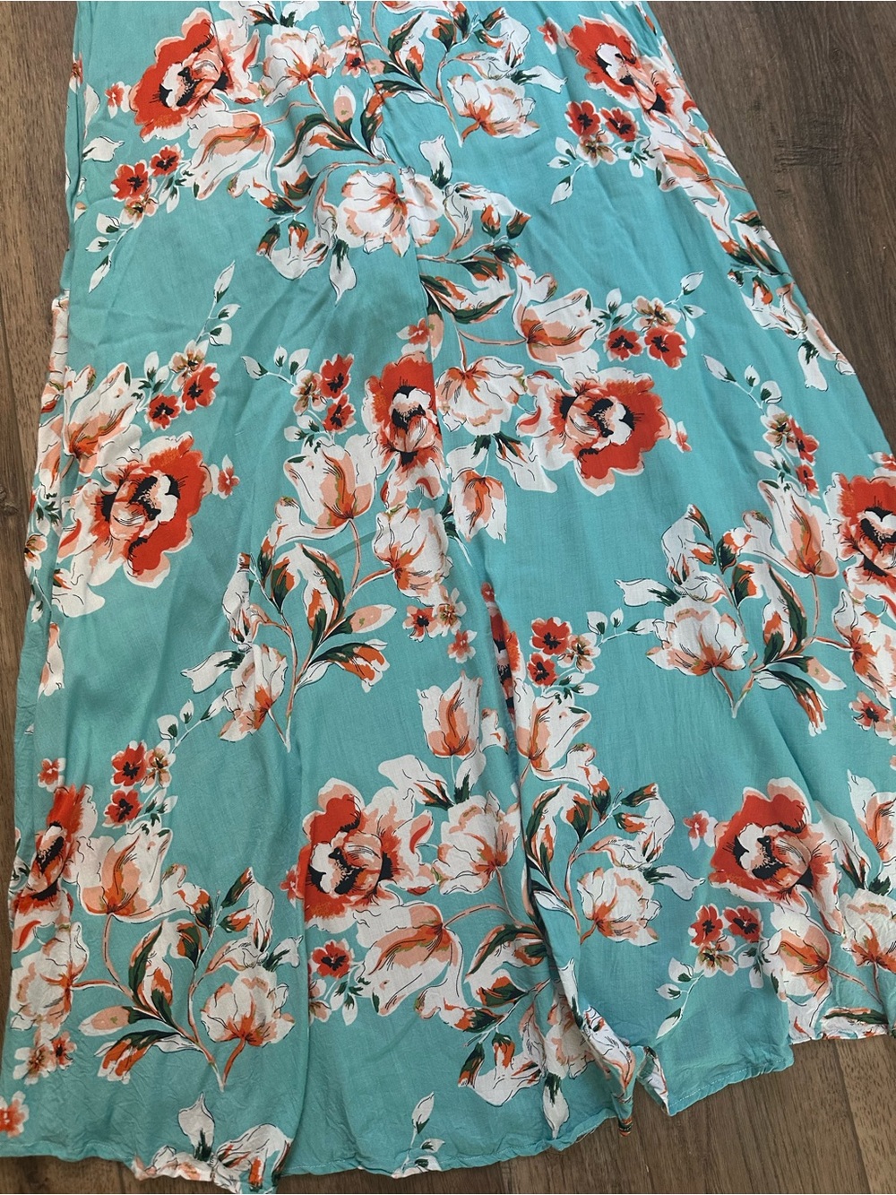 Kormei Women's Romper w/ Maxi Dress Overlay, Floral, Flowy, Whimsical, Medium - Picture 8 of 13